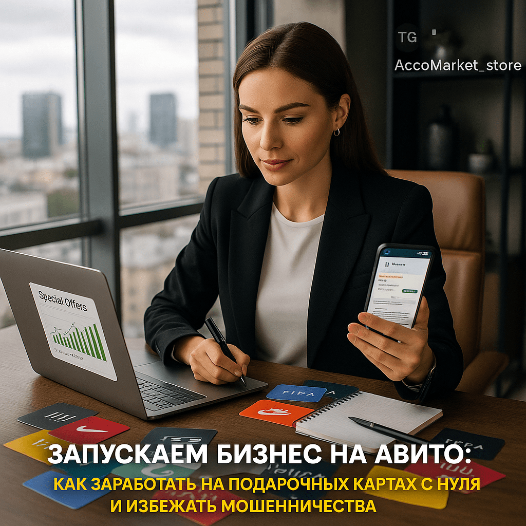 Запускаем бизнес на Авито: Как заработать на подарочных картах с нуля и избежать мошенничества
