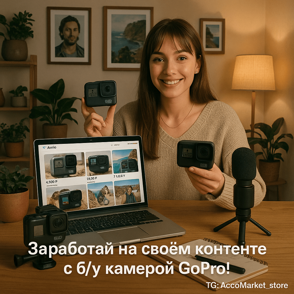 Экшн-камеры GoPro для блогеров: как выбрать б/у, заработать и создать уникальный контент на Авито