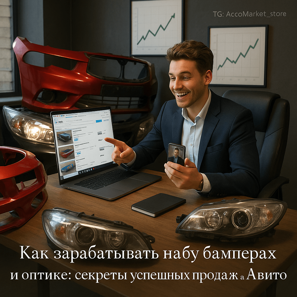 Как зарабатывать на б/у бамперах и оптике: секреты успешных продаж на Авито