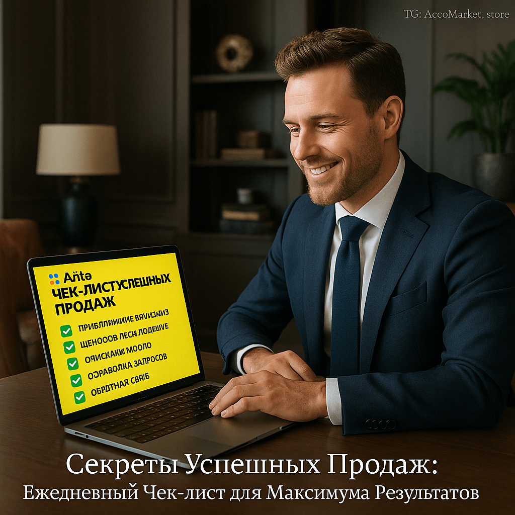 Секреты Успешных Продаж на Авито: Ежедневный Чек-лист для Максимума Результатов