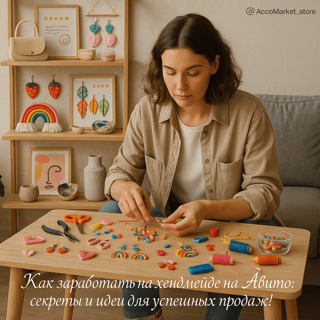 Как заработать на хендмейде на Авито: секреты, тренды и идеи для успешных продаж в 2025 году