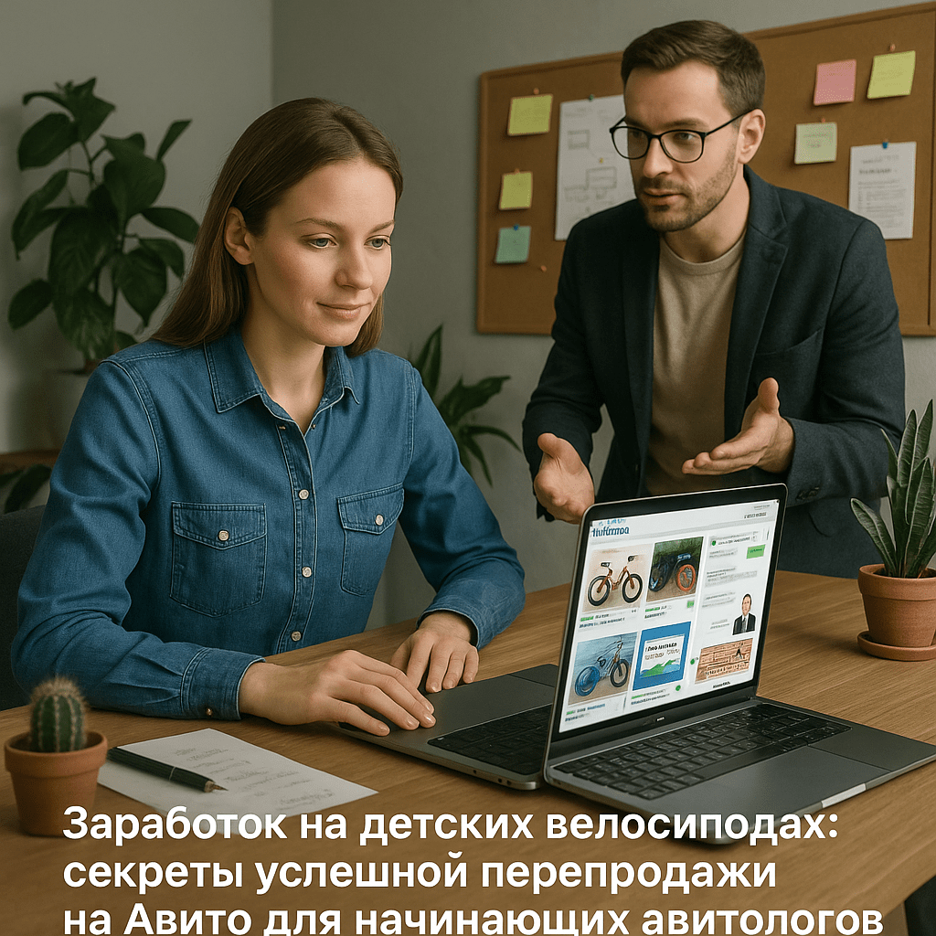 Заработок на детских велосипедах: секреты успешной перепродажи на Авито для начинающих авитологов