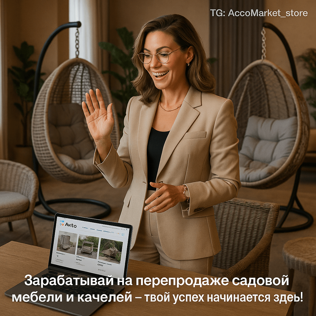 Как заработать на перепродаже садовой мебели и качелей на Авито: пошаговое руководство для успешных продаж