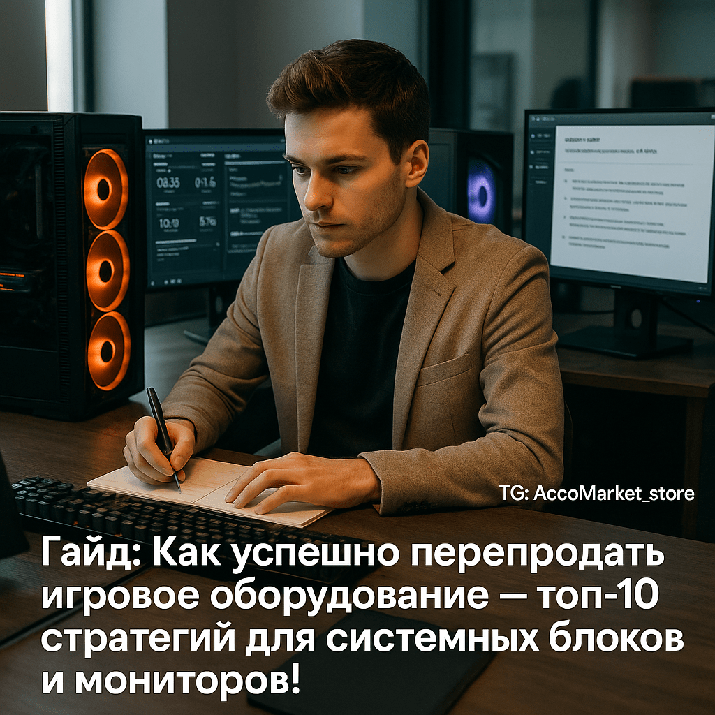 Как успешно перепродать игровое оборудование: топ-10 стратегий для системных блоков и мониторов на Авито