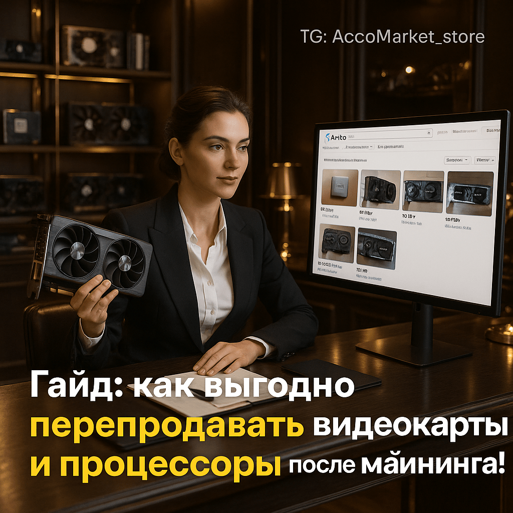Как выгодно перепродавать видеокарты и процессоры после майнинга: секреты успешной торговли на Авито