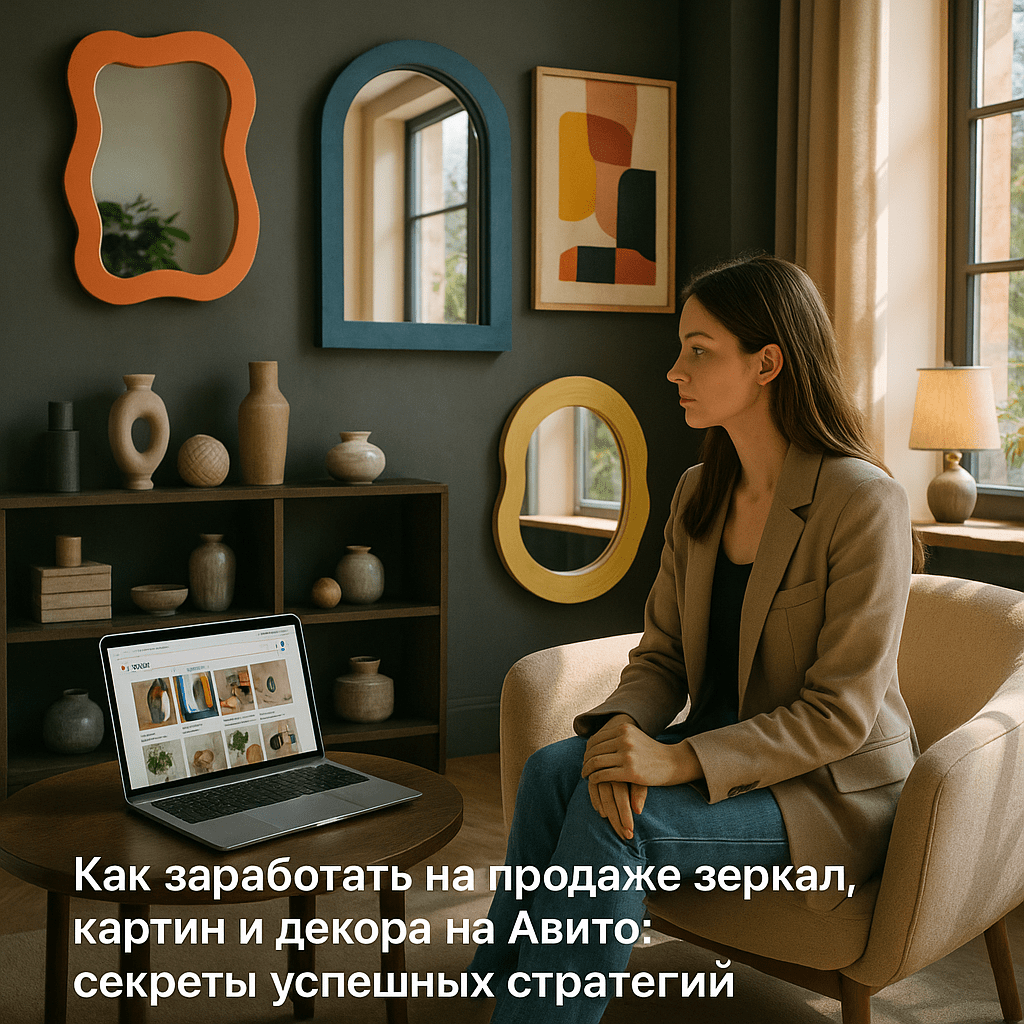 Как заработать на продаже зеркал, картин и декора на Авито: секреты успешных стратегий и общение с клиентами