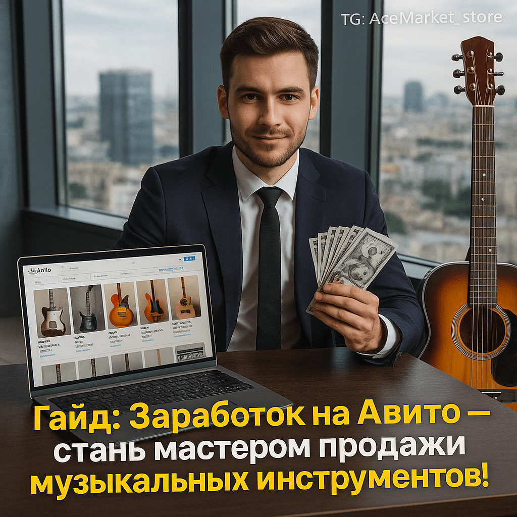 Заработок на Авито: как превратить продажу музыкальных инструментов в прибыльный бизнес с минимальными вложениями