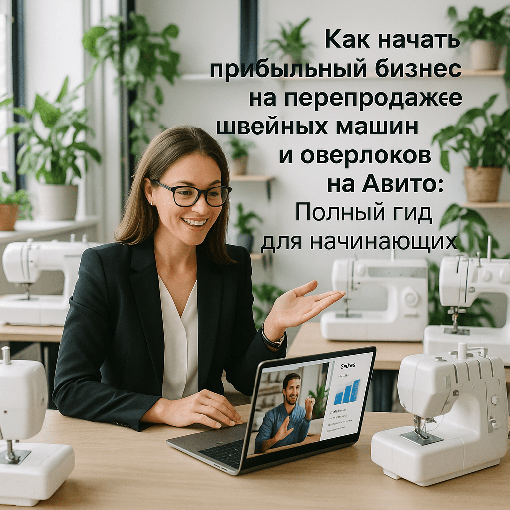Как начать прибыльный бизнес на перепродаже швейных машин и оверлоков на Авито: Полный гид для начинающих