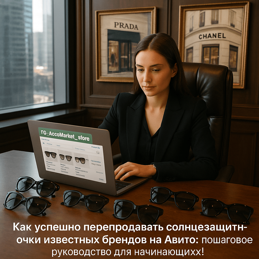 Как успешно перепродавать солнцезащитные очки известных брендов на Авито: пошаговое руководство для начинающих!