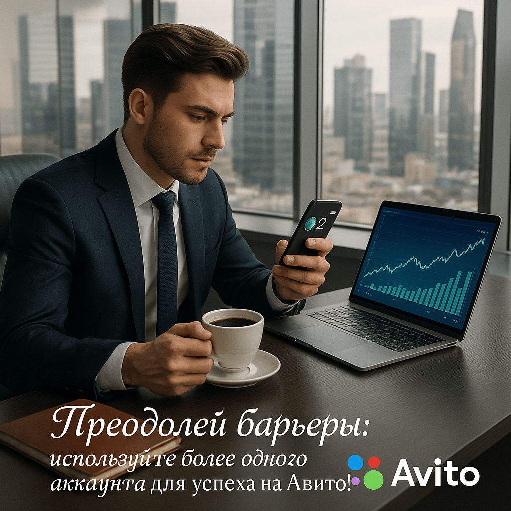 Заработок на Авито: как использовать несколько аккаунтов без риска блокировки и максимизировать прибыль в 2025 году