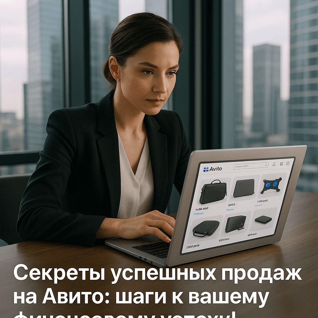 Как заработать на продаже аксессуаров для ноутбуков на Авито: секреты успешных продаж и стратегии роста
