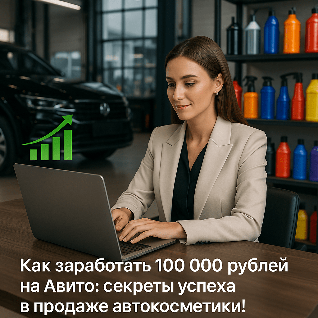 Как заработать 100 000 рублей на Авито, продавая автокосметику и автохимию: пошаговое руководство и секреты успеха