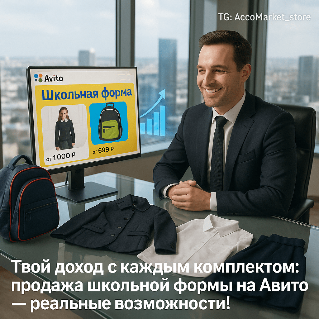 Заработок на Авито: Как выгодно продавать школьные формы и рюкзаки в растущем рынке России