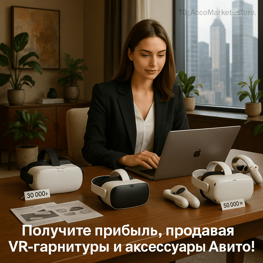 Как заработать на продаже VR-гарнитур и аксессуаров: пошаговое руководство для успешного старта на Авито