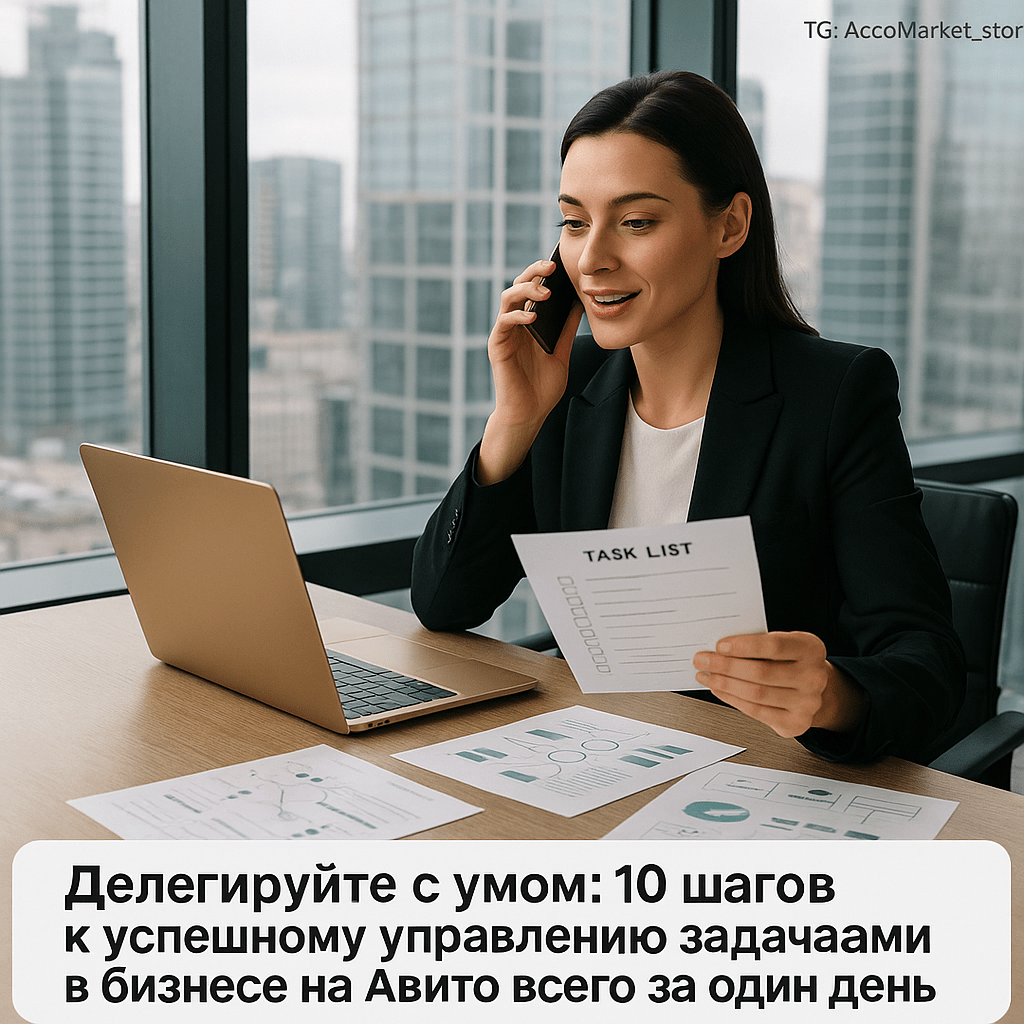 Делегируйте с умом: 10 шагов к успешному управлению задачами в бизнесе на Авито за один день