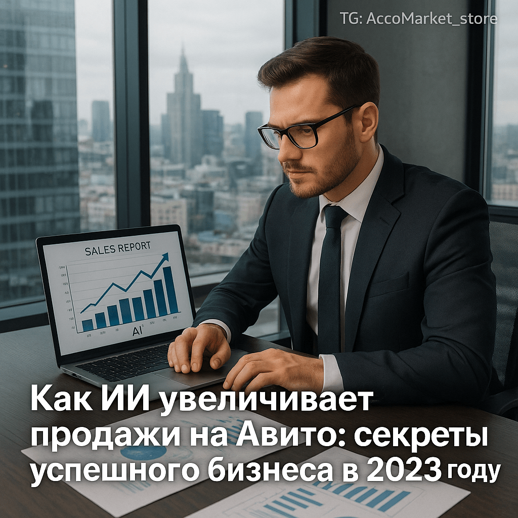 Как искусственный интеллект может увеличить ваши продажи на Авито: секреты успешного бизнеса в 2023 году