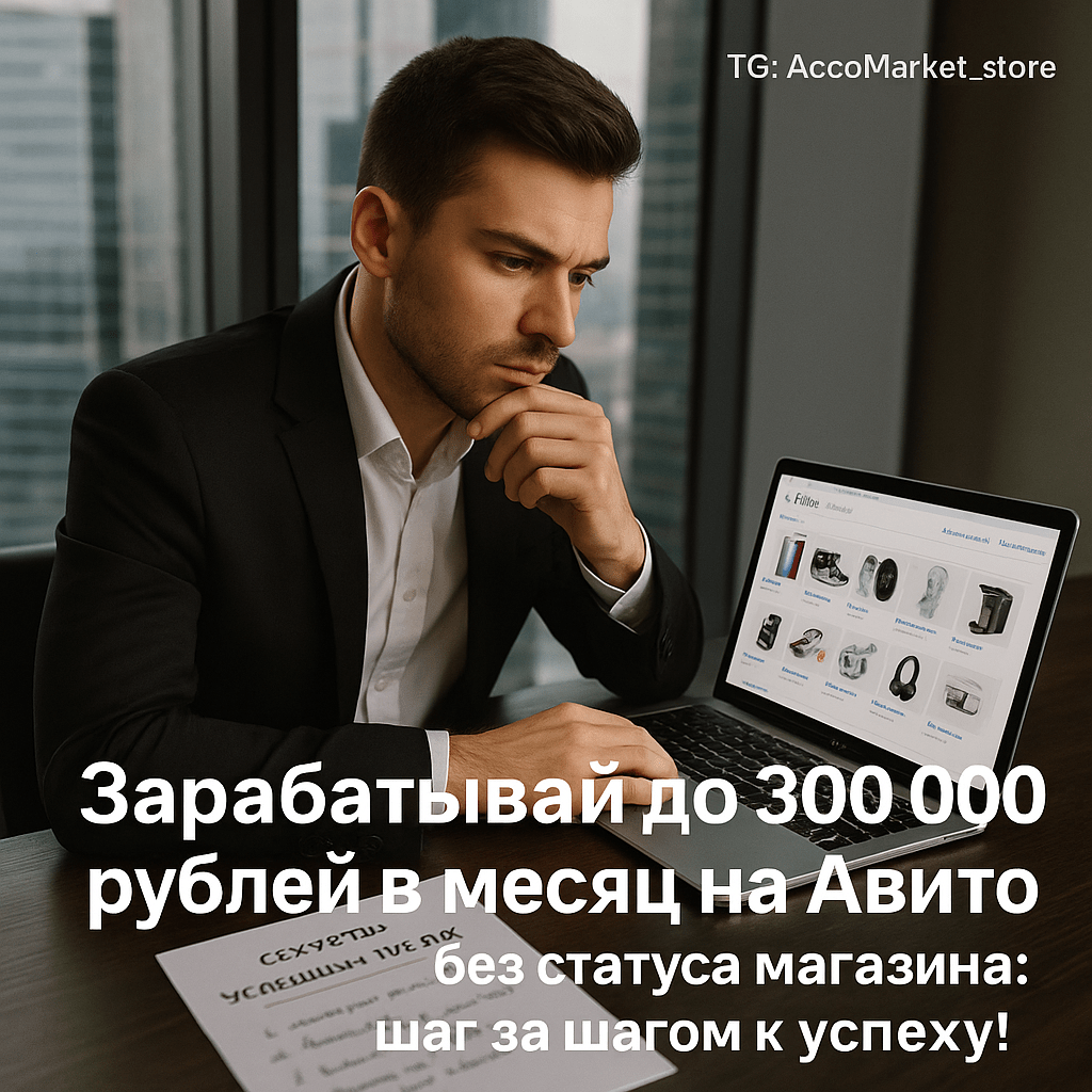 Как продавать на Авито без статуса магазина и зарабатывать до 300 000 рублей в месяц: пошаговое руководство и секреты успеха