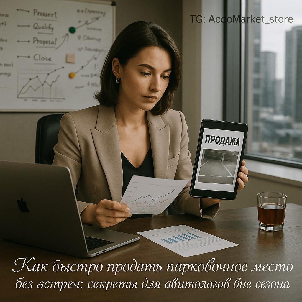 Как быстро продать парковочное место без встреч: секреты для авитологов вне сезона