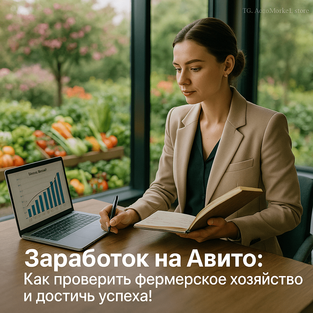 Как заработать на Авито: Полное руководство по проверке фермерского хозяйства и успешной продаже продуктов