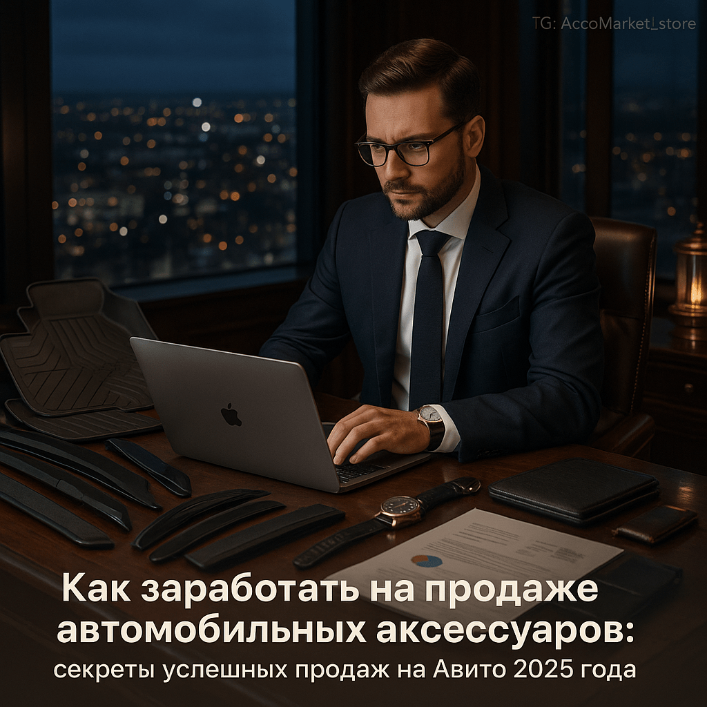 Как заработать на продаже автомобильных аксессуаров: секреты успешных продаж на Авито 2025 года