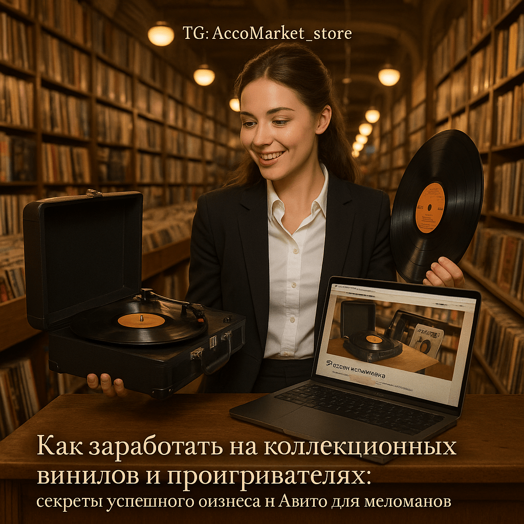 Как заработать на коллекционных винилах и проигрывателях: секреты успешного бизнеса на Авито для меломанов