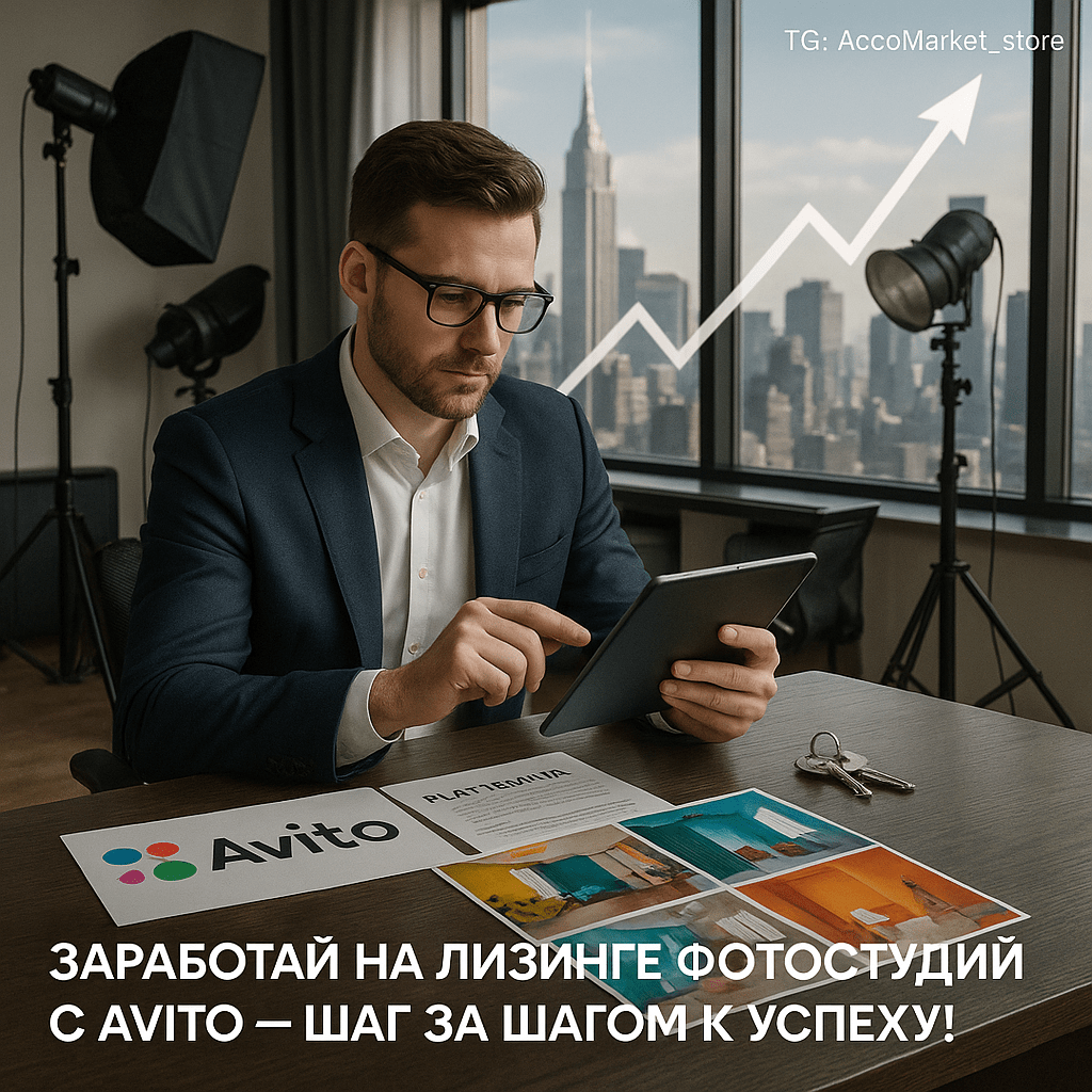 Как заработать на лизинге фотостудий через Авито: пошаговая инструкция для успешных авитологов