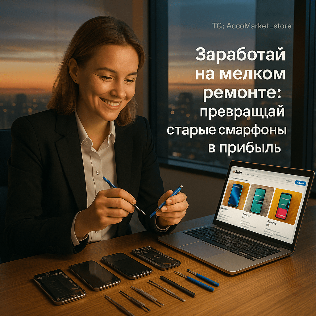 Заработок на мелком ремонте смартфонов: Как превратить старые устройства в прибыльные продажи на Авито