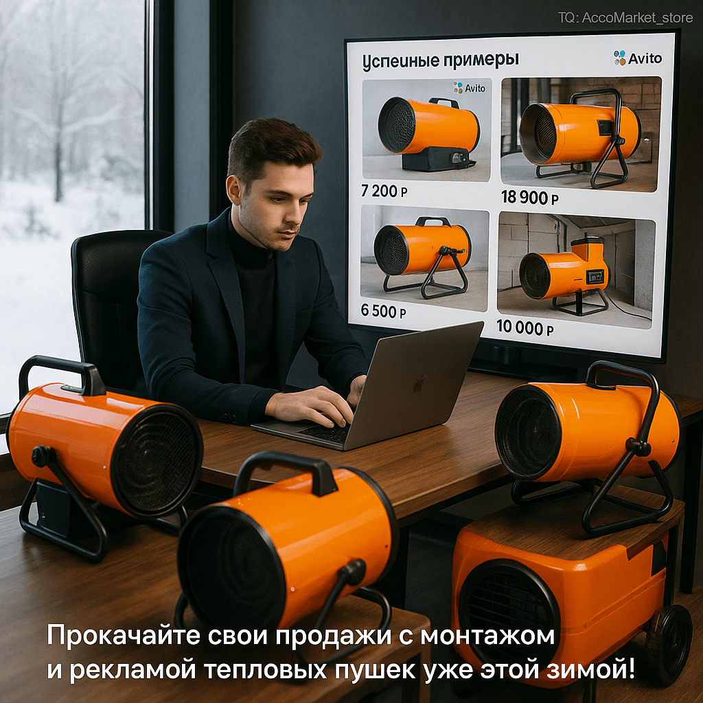 Как увеличить продажи тепловых пушек зимой: секреты успешного монтажа и рекламы на Авито