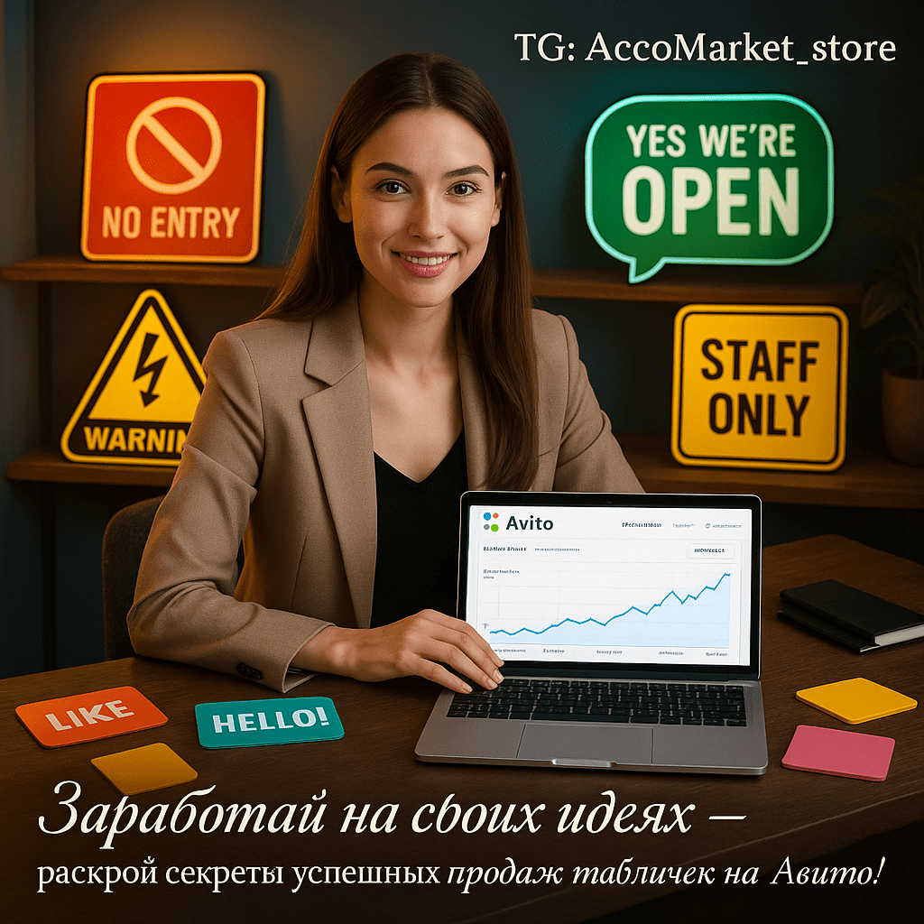 Как заработать на продажах табличек и стикеров под заказ: 10 проверенных стратегий для успеха на Авито