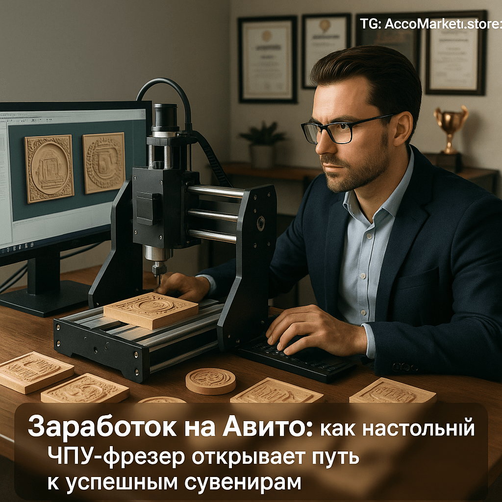 Заработок на Авито: Как настольный ЧПУ-фрезер открыт путь к успешным сувенирам и бизнеса