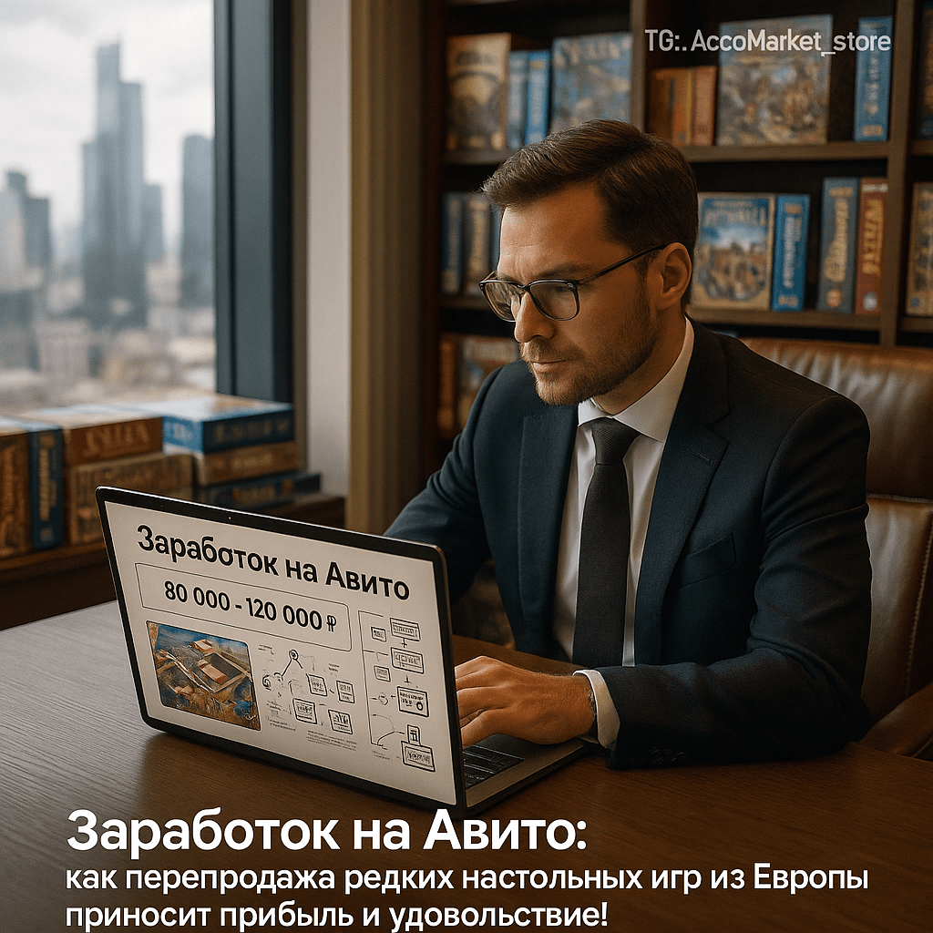 Заработок на Авито: Как перепродажа редких настольных игр из Европы приносит прибыль и удовольствие