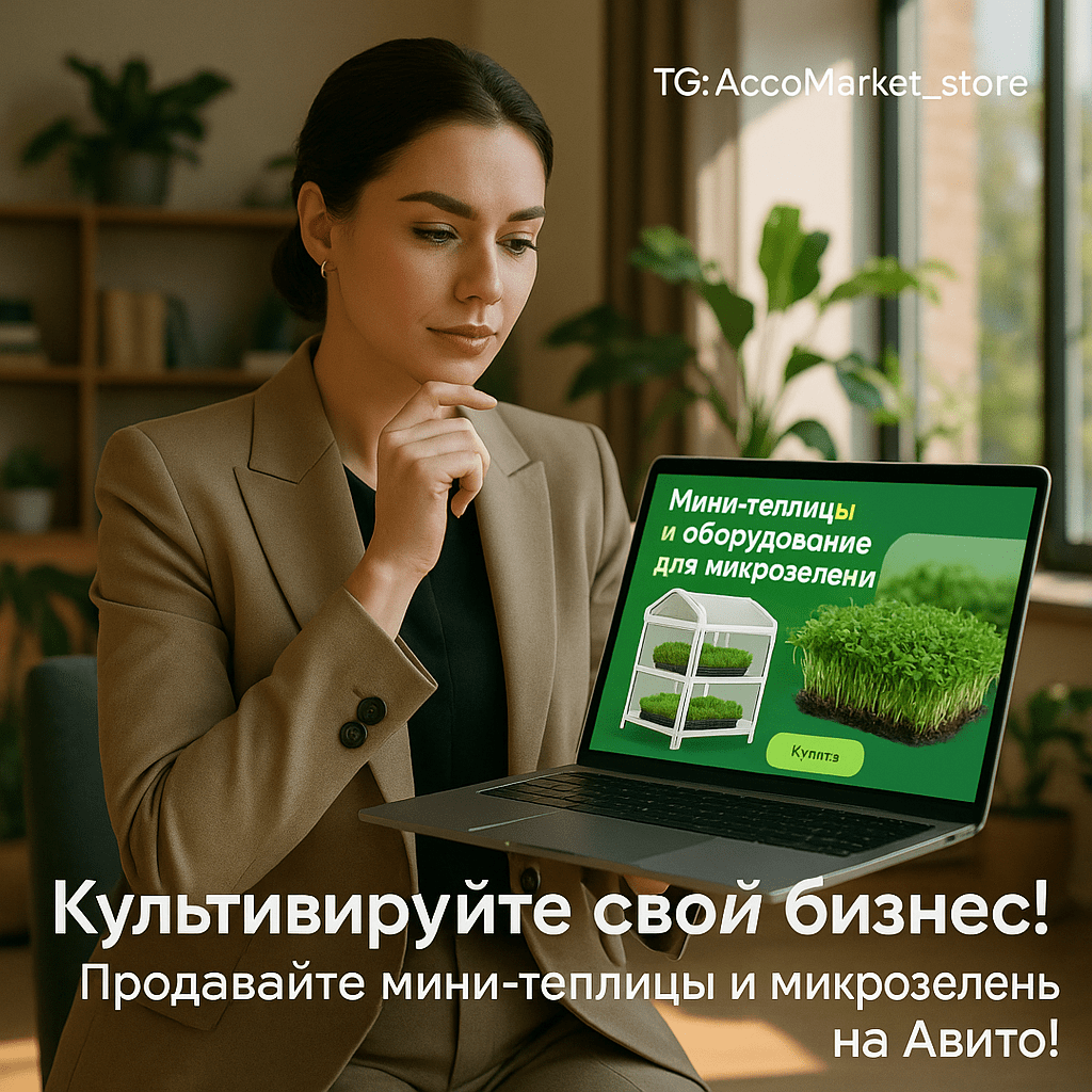 Заработайте на Авито: практическое руководство по продаже мини-теплиц и микрозелени для начинающих предпринимателей