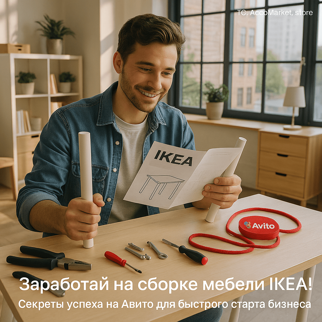 Как заработать на сборке мебели IKEA: секреты успеха на Авито для быстрого старта бизнеса