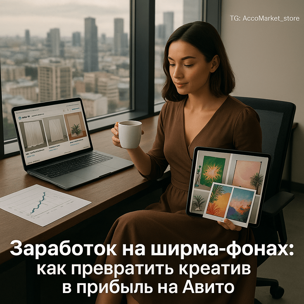 Заработок на ширма-фонах для блогеров: как превратить креатив в прибыль на Авито