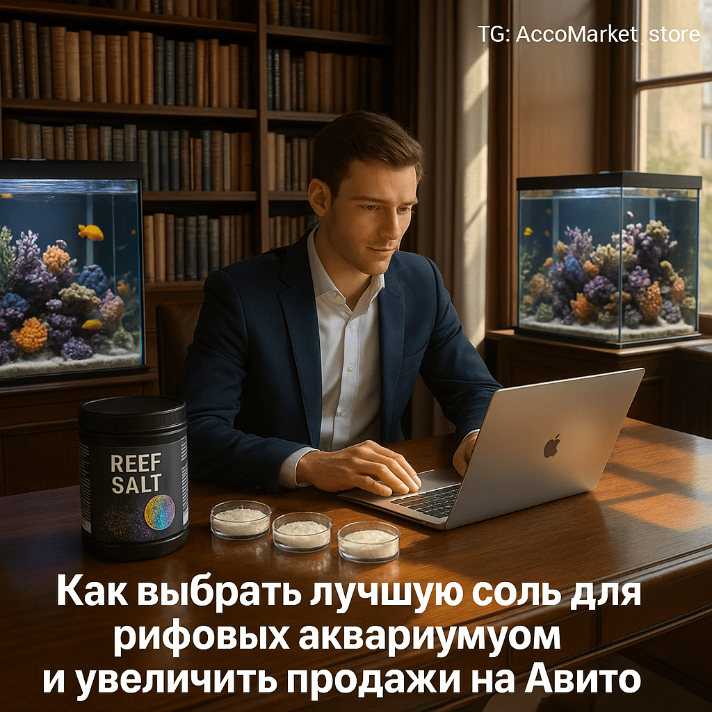 Соль для рифовых аквариумов: как выбрать качественный продукт и увеличить продажи на Авито