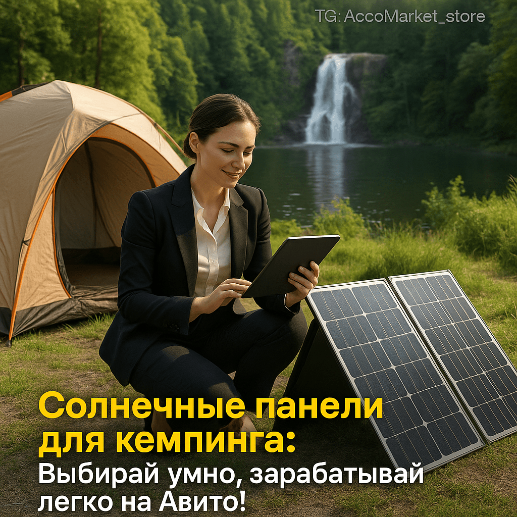 Солнечные панели для кемпинга: Как выбрать идеальное устройство и заработать на Авито?