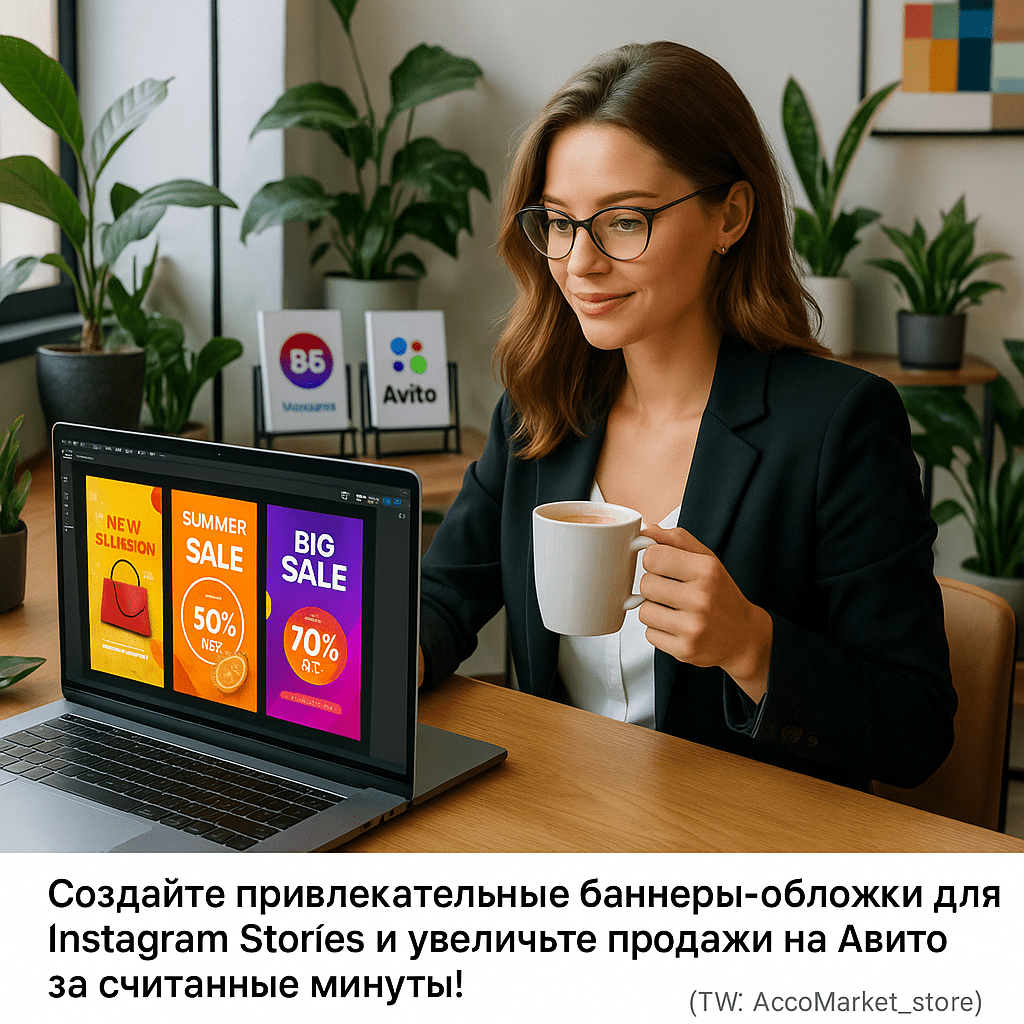 Создайте привлекательные баннеры-обложки для Instagram Stories и увеличьте продажи на Авито за считанные минуты!