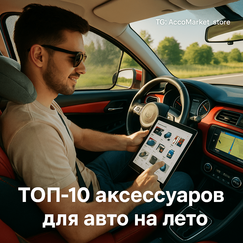 Топ-10 летних аксессуаров для авто: как сделать поездки комфортнее и безопаснее на Авито