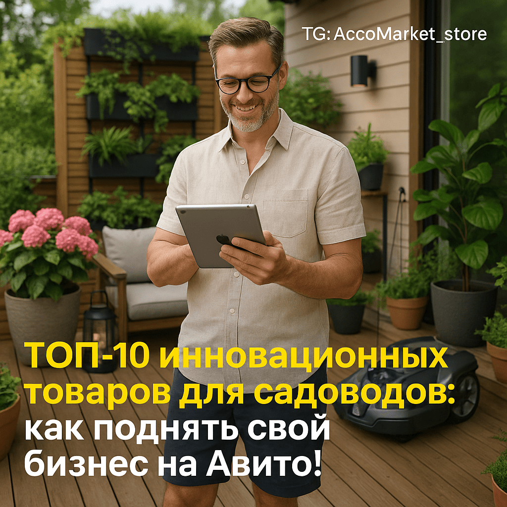 ТОП-10 инновационных товаров для садоводов 2025: как поднять свой бизнес на Авито на новый уровень