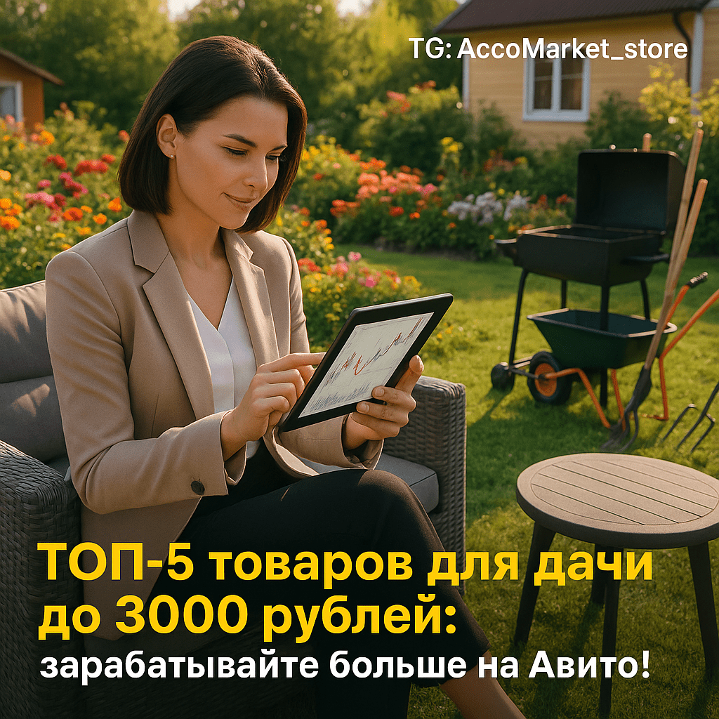 Топ-5 товаров для дачи до 3000 рублей: как увеличить продажи на Авито и зарабатывать больше