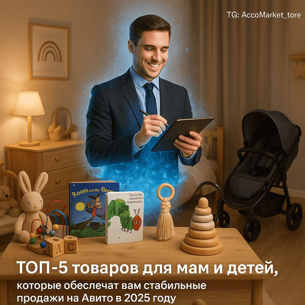 Топ-5 товаров для мам и детей, которые обеспечат вам стабильные продажи на Авито в 2025 году