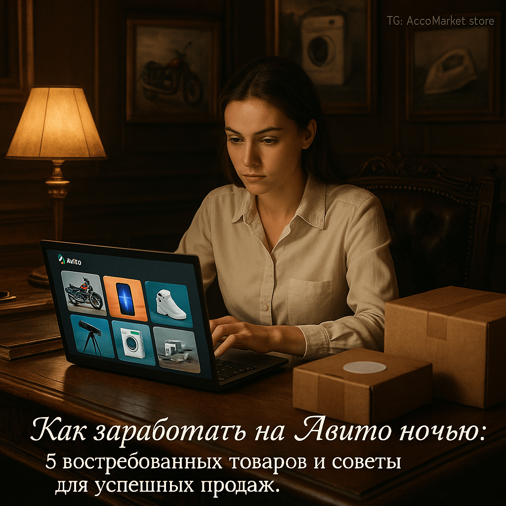 Как заработать на Авито ночью: 5 востребованных товаров и советы для успешных продаж