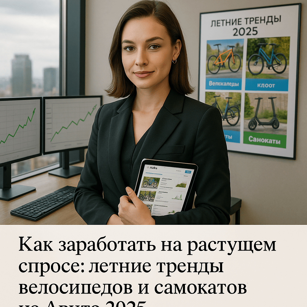 Как заработать на растущем спросе: летние тренды велосипедов и самокатов на Авито 2025