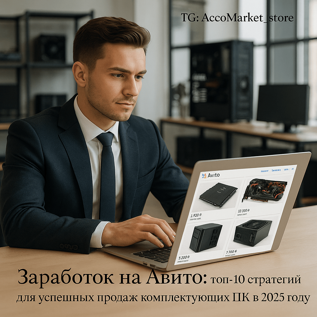 Заработок на Авито: топ-10 стратегий для успешных продаж комплектующих ПК в 2025 году