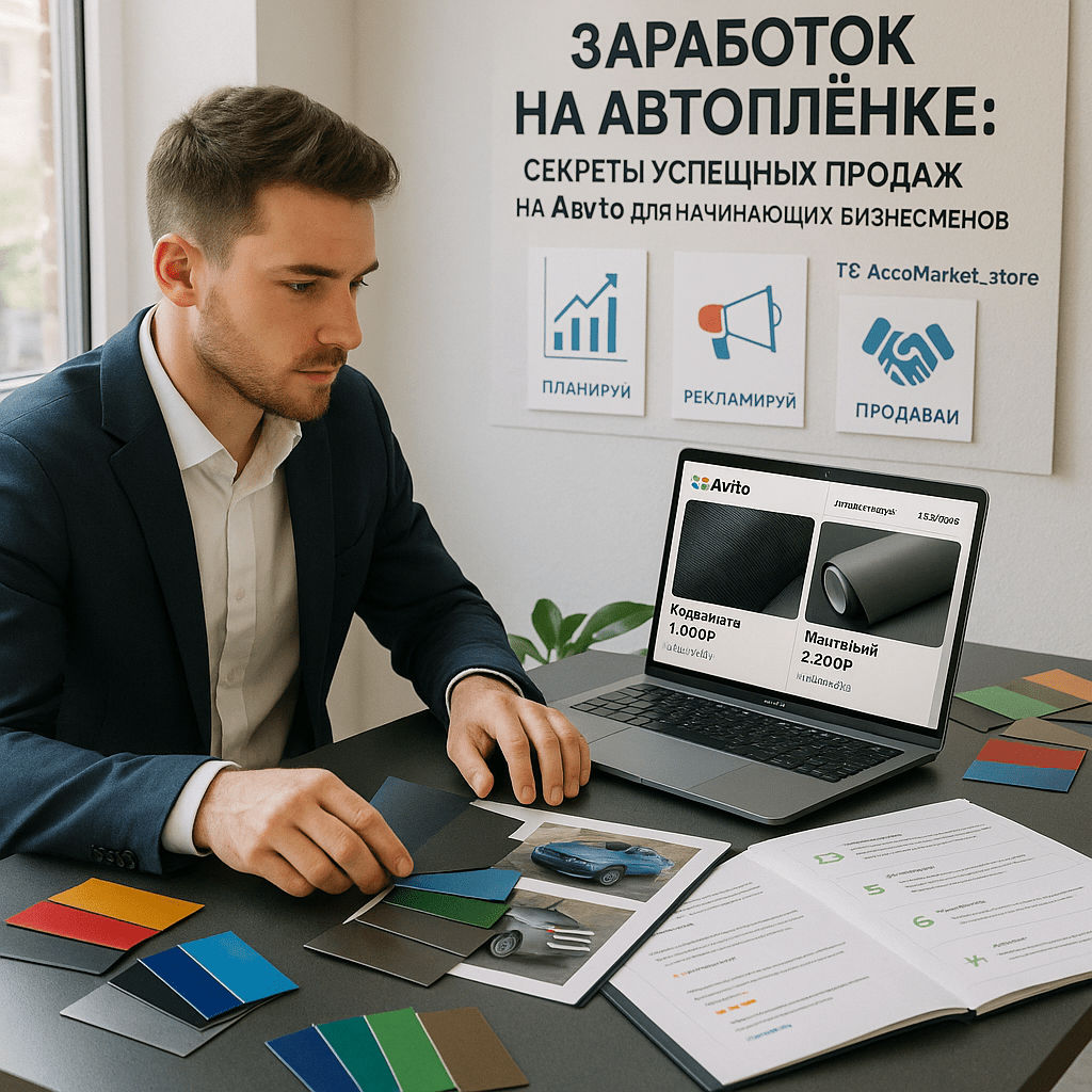 Заработок на автоплёнке: секреты успешных продаж на Авито для начинающих бизнесменов