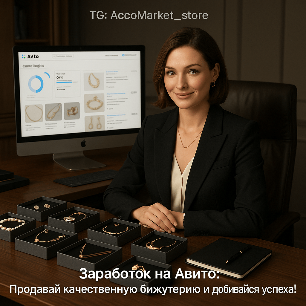 Заработок на Авито: Как продавать качественную бижутерию и достигать успеха в онлайн-торговле