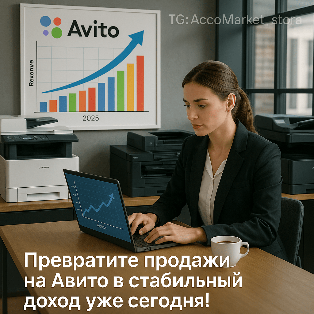 Заработок на принтерах и МФУ: Как превратить продажи на Авито в стабильный доход в 2025 году